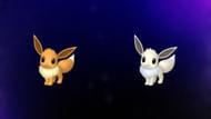 Regular and Shiny Eevee (Image via TPC)